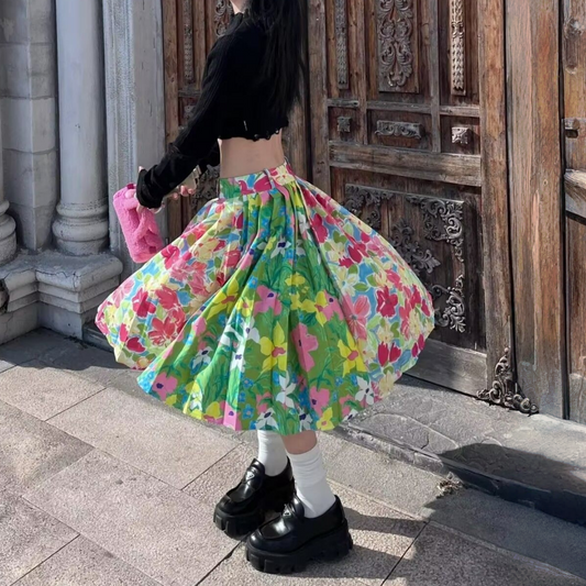 【ボトムス】レトロ レトロ プリーツ スカート 【SHシリーズ】