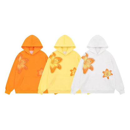 【トップス】花柄 パーカー レディース ゆったり ユニセックス アメリカンストリート レイジースタイル【FCシリーズ】