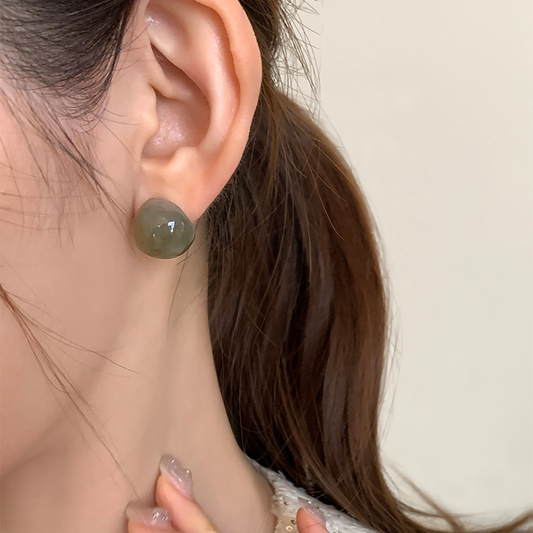 【🎁 B2G1｜先行スタート！】【グッズ】アクリルボールピアス 新作 日系 高級感 レトロ シンプル 万能 スタッドピアス