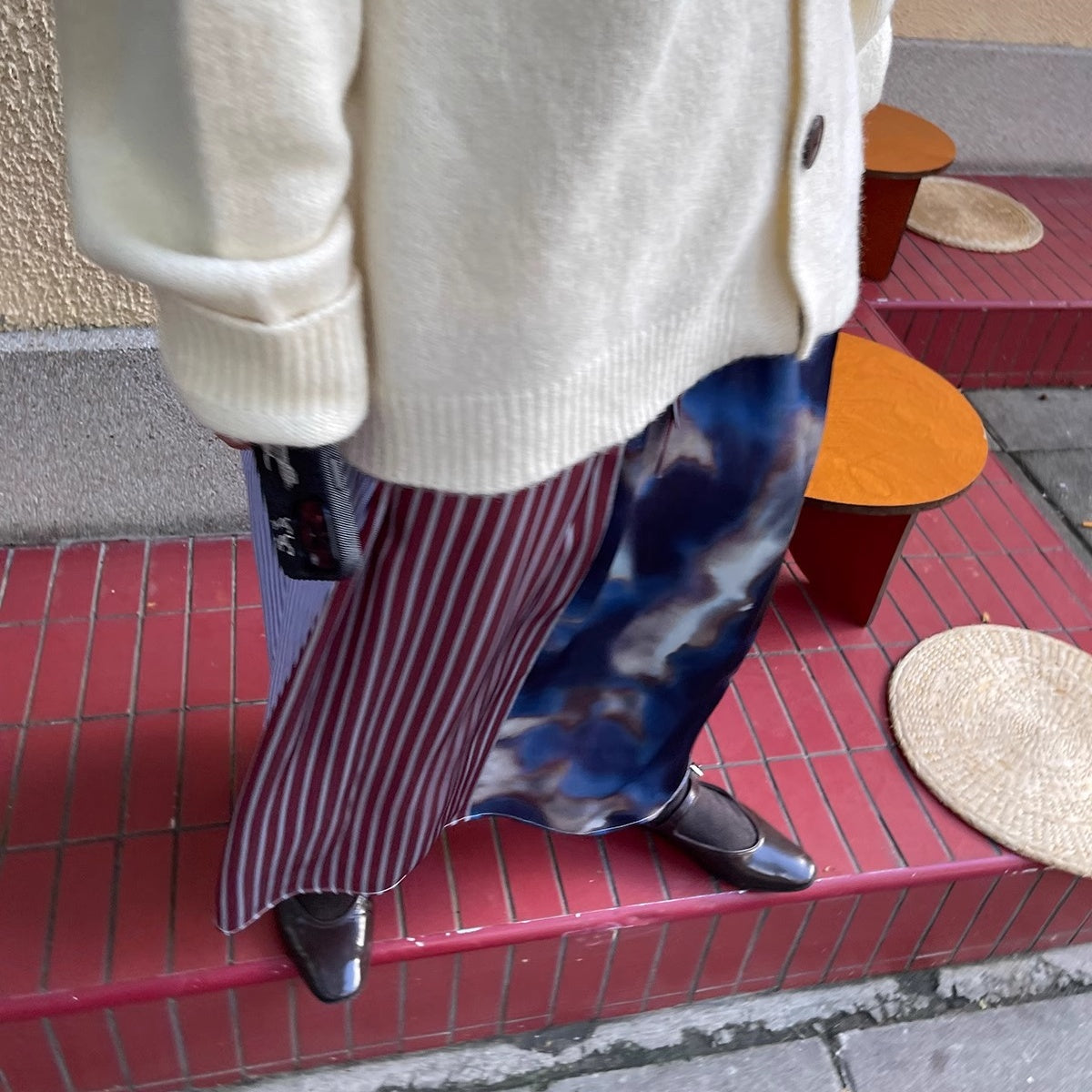 【ボトムス】春 秋 夏 冬 切り替え 花柄 スカート 【SHシリーズ】