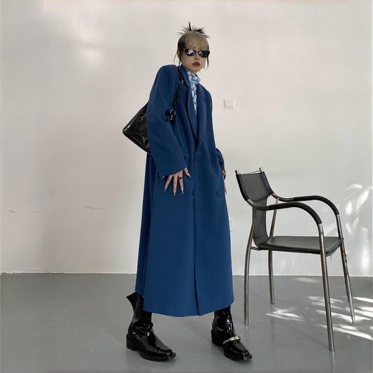 【アウター】新作 レトロ 合わせやすい 膝下丈 スーツジャケット コート【FCシリーズ】