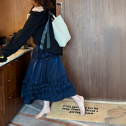 【ボトムス】春 秋 冬 ハイウエスト 層次 レース ケーキスカート 【JZシリーズ】