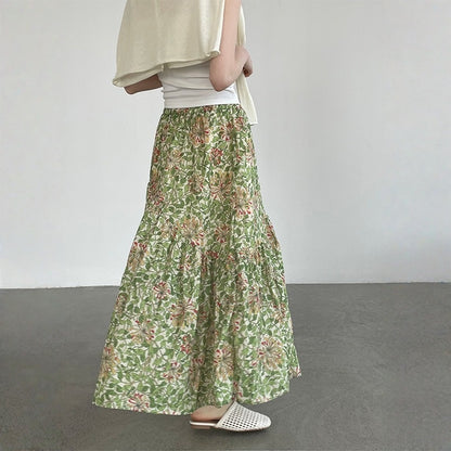 期間限定⭐️60%OFF【ボトムス】ドーパミン 爽やか 合わせやすい ミモレ丈スカート【SHシリーズ】