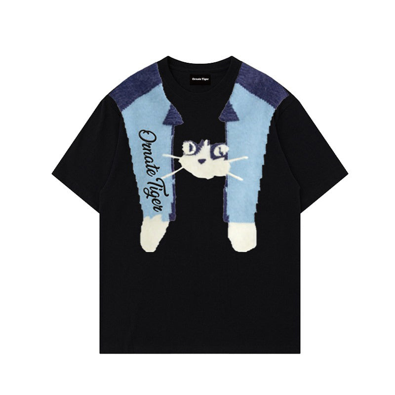 【トップス】Tシャツ レディース 2026夏 コットン100％ 半袖 オーバーサイズ ストリート系 カップル お揃い カジュアル【FCシリーズ】