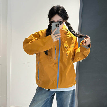 🎨多色展開 | 最大体重88kgまで対応【アウター】アウトドアソフトシェルジャケット 男女兼用 秋季 ハイキング サイクリング 登山ウェア カップル用 ワークジャケット【FCシリーズ】