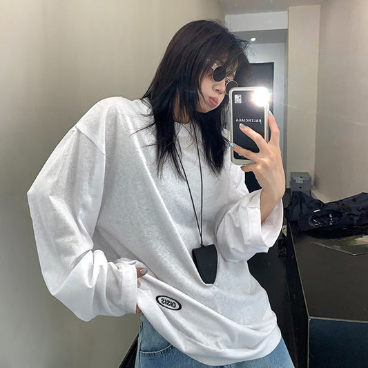 【トップス】ユニセックス 初秋に最適 ゆるっと落ち感 薄手ロングスリーブ Tシャツ【FCシリーズ】【10～15日内発送】