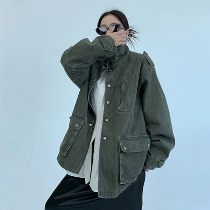 【アウター】春 秋 冬 バーンスタイル ヴィンテージ加工 ワーク ジャケット 【FCシリーズ】