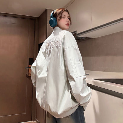 【アウター】アメリカン スポーツ風 スタジャン 高級感 男女兼用 ゆったり 着痩せ 大きいサイズ対応 フライトジャケット レディース【FCシリーズ】