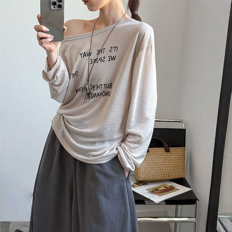 【トップス】ルーズスタイル ロゴTシャツ UVカットカーディガン Ｔシャツ 【JZシリーズ】