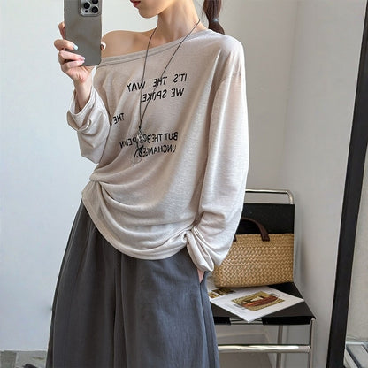 【トップス】ルーズスタイル ロゴTシャツ UVカットカーディガン Ｔシャツ 【JZシリーズ】