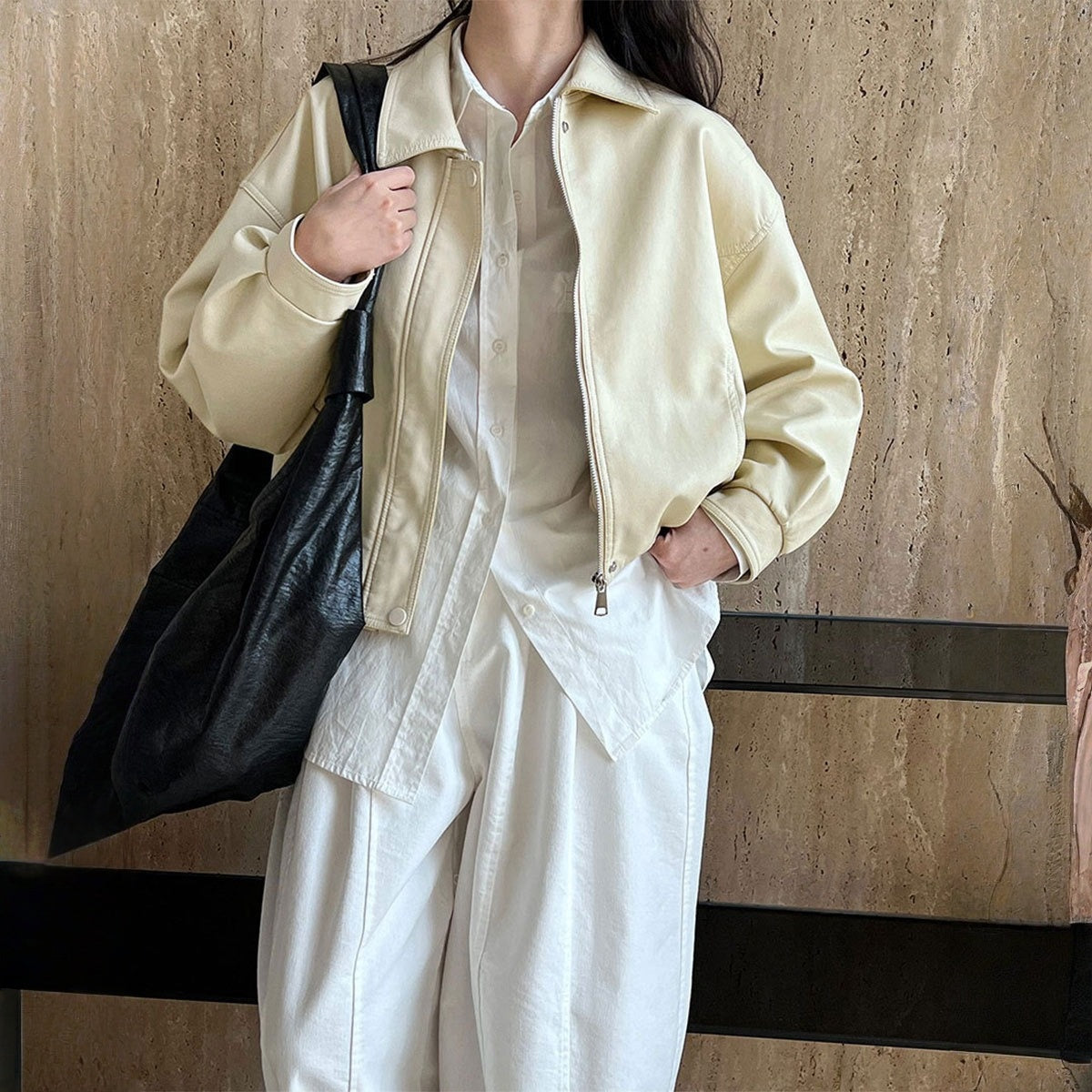 【アウター】春 秋 高見え PUレザー ファッショナブルでカジュアル ジャケット  【JZシリーズ】