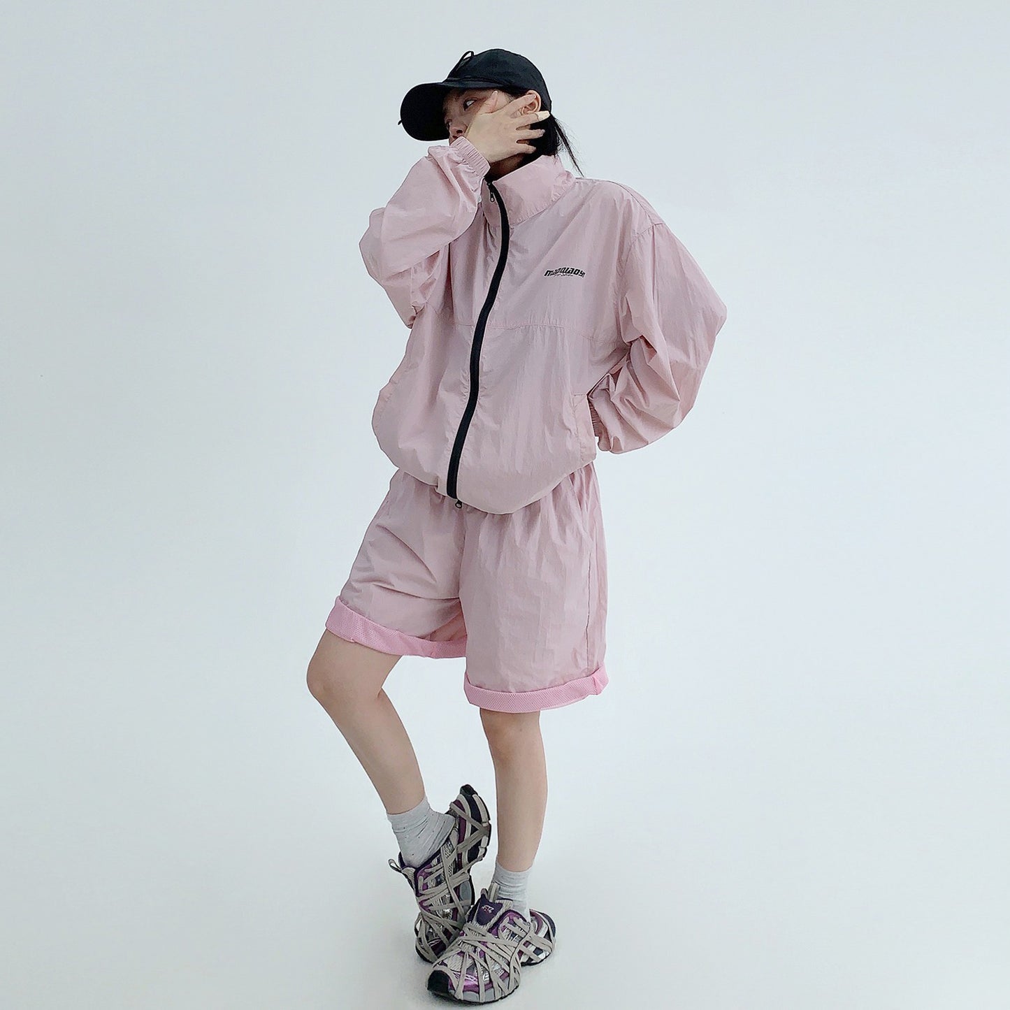 2点セット！【セットアップ】 夏 カジュアル スポーツ 紫外線対策 ジャケット ＋ ショートパンツ 上下セット【FCシリーズ】