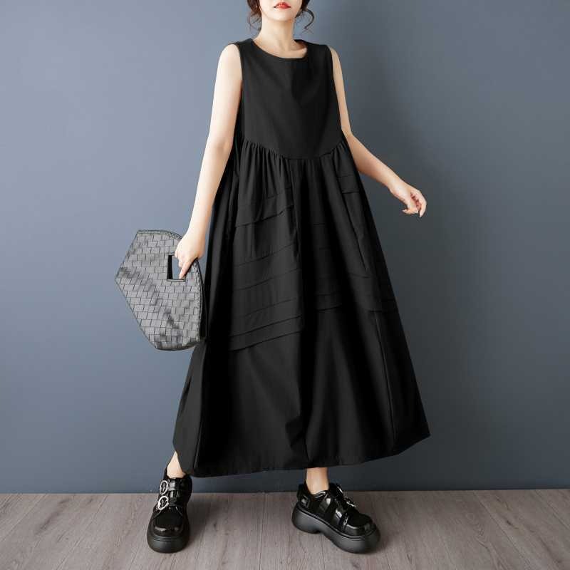 期間限定⭐60%OFF【ワンピース】大人可愛い ノースリーブ ワンピース 夏 ロング丈 タンクワンピ 大きいサイズ 涼しい 快適 ゆったり Aライン 新作 高見え きれいめ カジュアル【AHシリーズ】