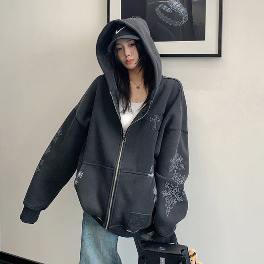 【アウター】アメリカンヴィンテージ ヘビーウェイト ヴィンテージ加工 パッチ刺繍 ジャケット【FCシリーズ】