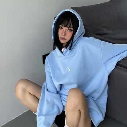 【トップス】フーディ レディース アメカジ ヘビーウェイト プリント パーカー ルーズ 秋冬【FCシリーズ】