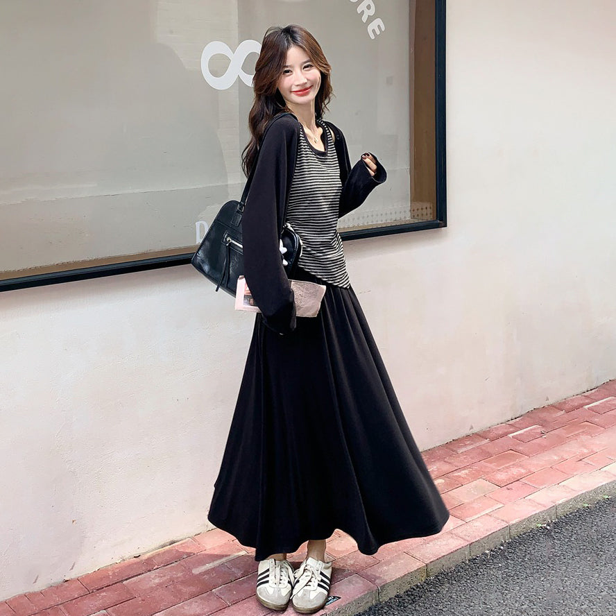 3点セット！【セットアップ】韓国風 タンクトップ× ニットカーディガン