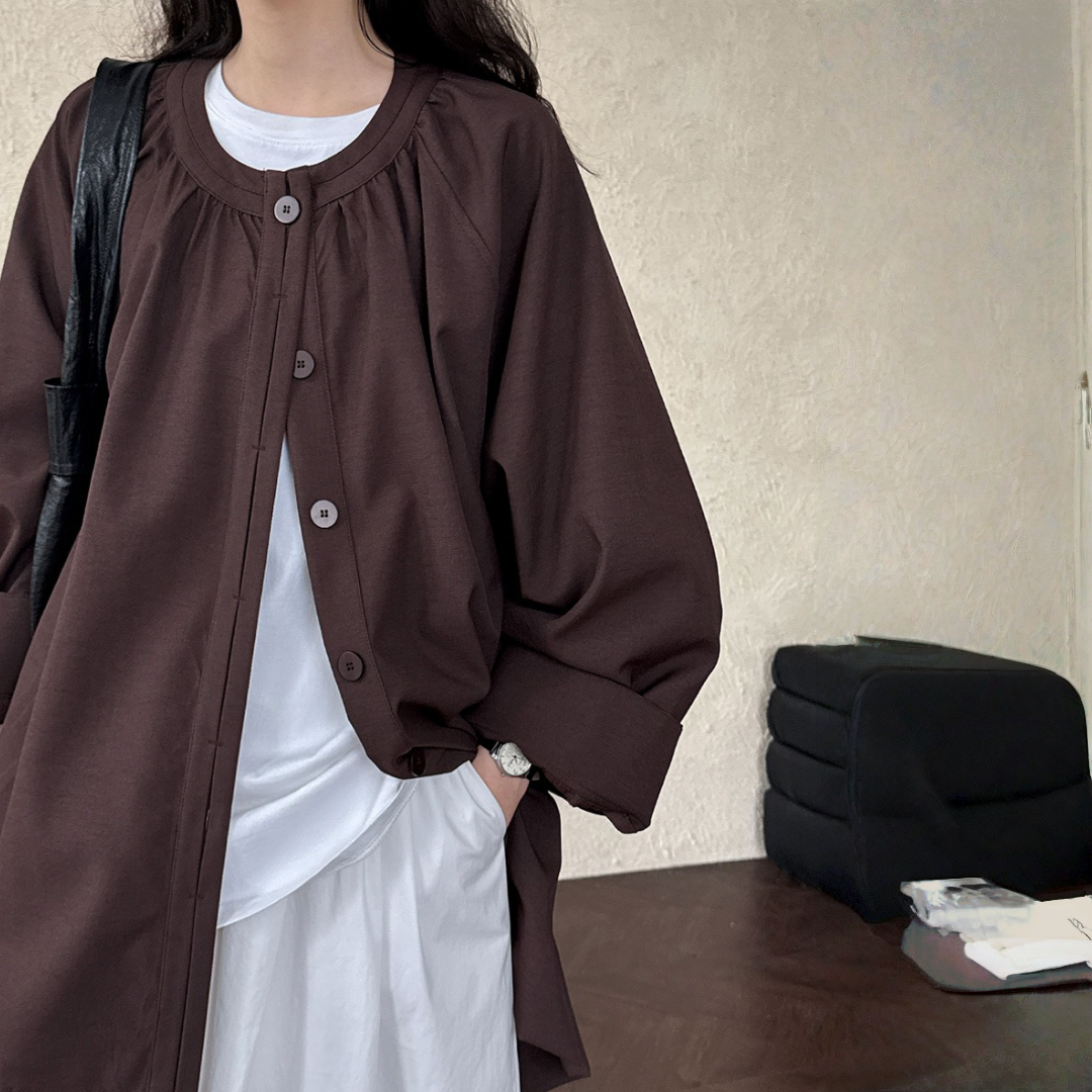 【アウター】春 秋 オーバーシルエット クラシック トレンチ コート 【JZシリーズ】