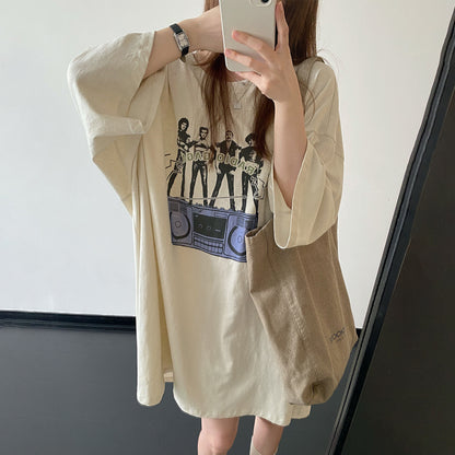 【トップス】アシンメトリーTシャツ レディース 半袖 オーバーサイズ ロング丈【FCシリーズ】