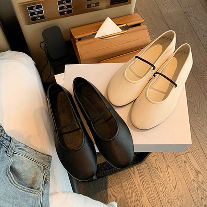 【シューズ】シンプル ソフトソール メリージェーンシューズ レディース バレエシューズ パンプス フラットシューズ