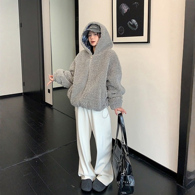 【アウター】厚手 ボア フード付き 中綿ジャケット 【FCシリーズ】