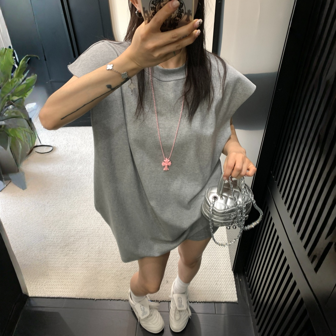 【トップス】ミニマル アメリカンレトロ リラックス感 タンクトップTシャツ 【FCシリーズ】