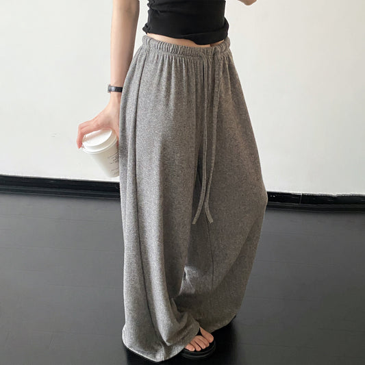 【ボトムス】ワイドパンツ レディース 細見え ハイウエスト 美脚 落ち感 ストレッチ ゆったり カジュアル 春夏【FCシリーズ】