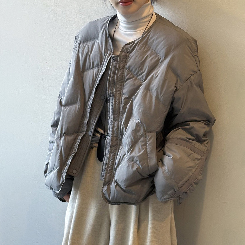 【アウター】90％ホワイトダックダウン ダウンコート レディース 冬 防寒 ゆったり【JZシリーズ】