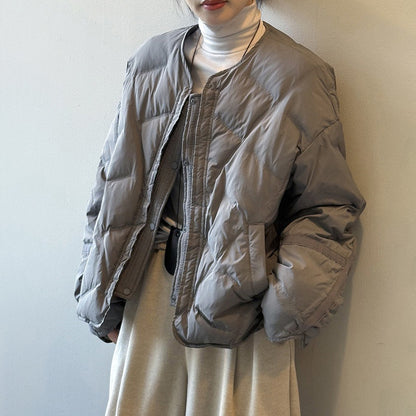 【アウター】90％ホワイトダックダウン ダウンコート レディース 冬 防寒 ゆったり【JZシリーズ】