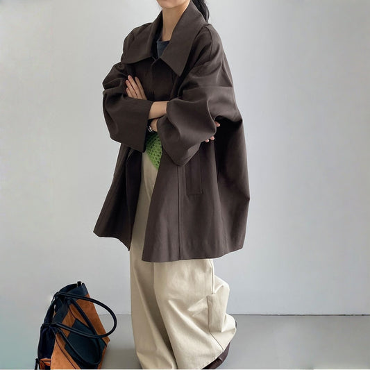 【アウター】春 秋 リラックス 上品  トレンチコート 【JZシリーズ】