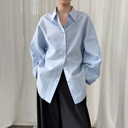 【トップス】秋新作 韓国風ハイエンドシャツ ルーズ ブラウス｜上品×抜け感スタイル【SNシリーズ】