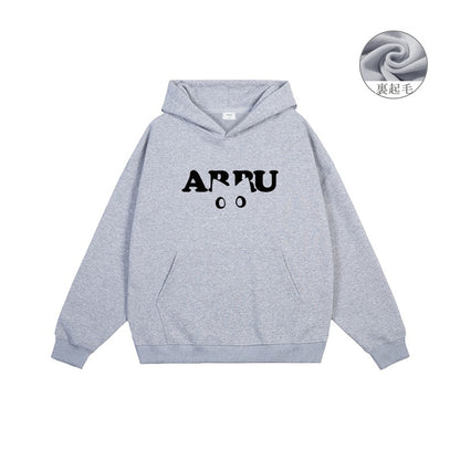 全7色【トップス】👀猫プリント キャットアイ パーカー 秋冬 ユニセックス ペア着用OK ストリート【FCシリーズ】