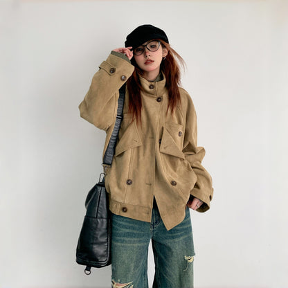 【アウター】新作 香港風 レトロ 春秋 カジュアル ジャケット【FCシリーズ】