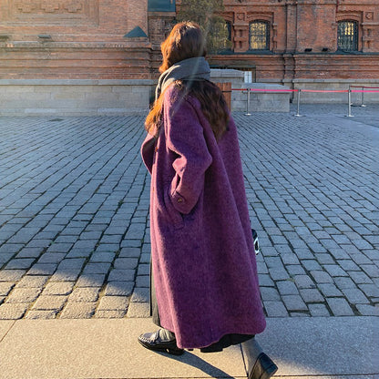 【アウター】上質感◎ ダブルフェイスウールコート レディース 秋冬 ロング丈 韓国風【JZシリーズ】