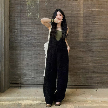 【ボトムス】おしゃれ レトロ シャネル風 合わせやすい ゆったり カジュアル オールインワン【JZシリーズ】