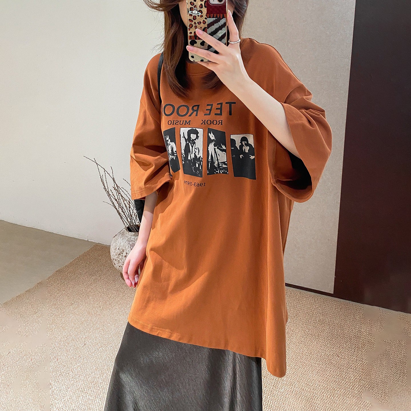 【トップス】プリント Tシャツ｜上質 長絨綿使用｜オーバーサイズ ビッグシルエット半袖【JZシリーズ】