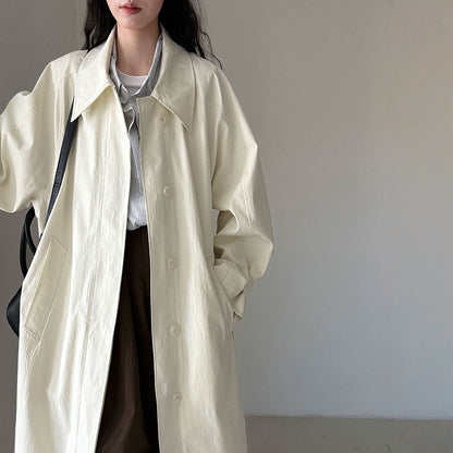 【アウター】春 秋 冬 ベルト付き スリム見え テーラードカラー トレンチコート 【JZシリーズ】