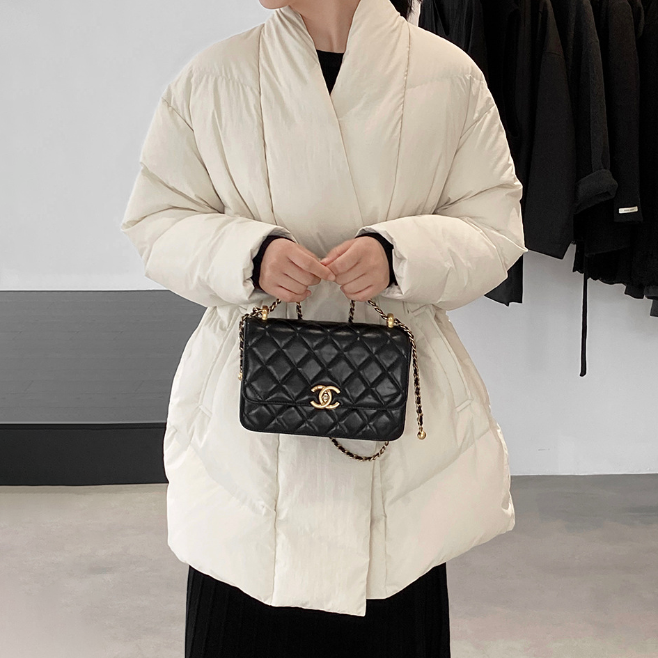 【アウター】防寒 ダウンコート ウエストマーク ロング丈 気質 レディース 冬【JZシリーズ】