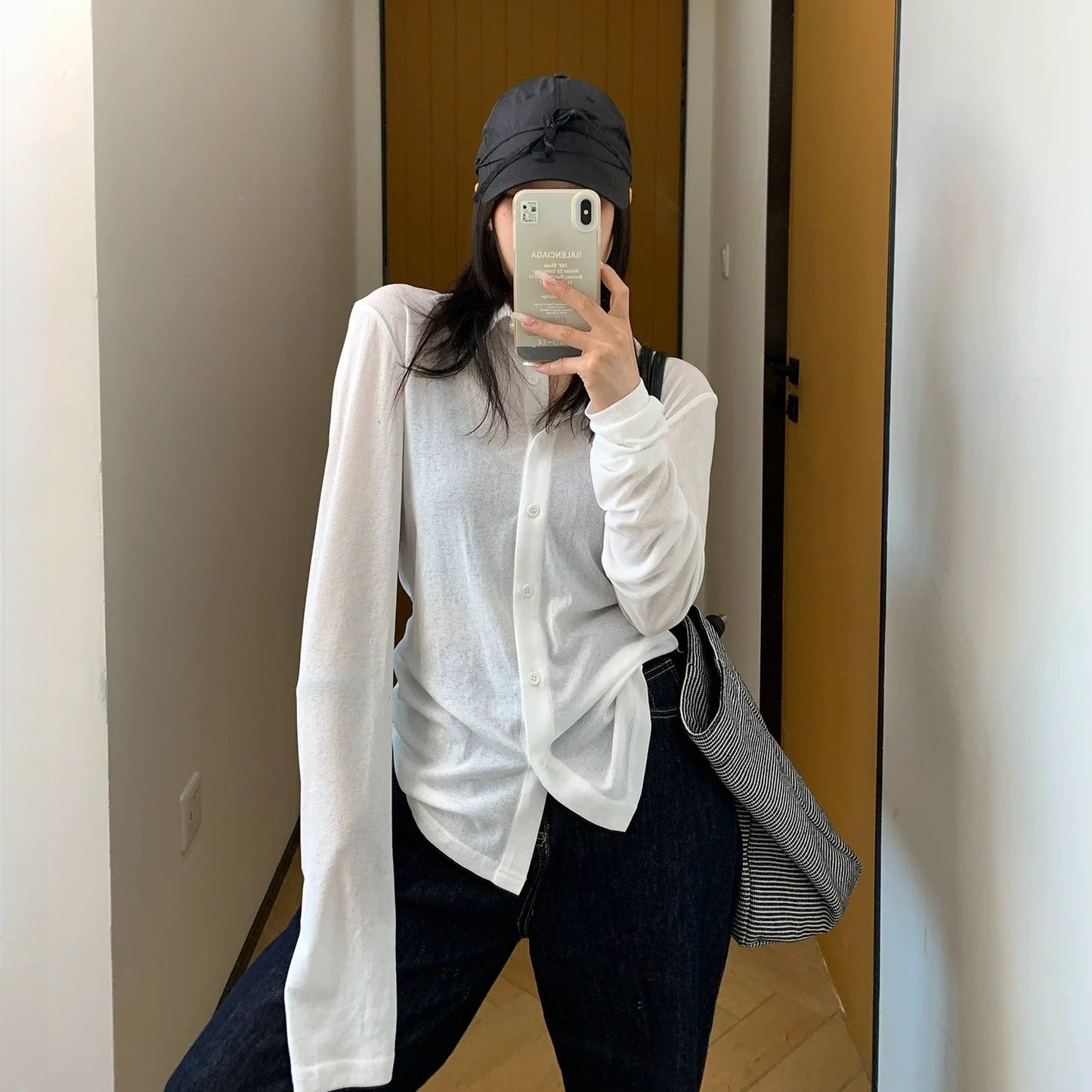 【トップス】夏 薄手 スリム UVカット 高見え 長袖 シャツ 【FCシリーズ】