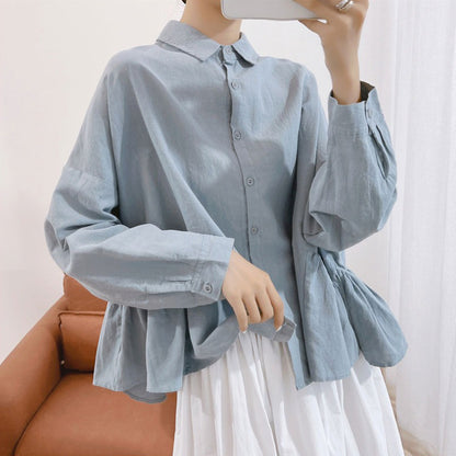 【トップス】春夏新作 大人可愛い コーデしやすい シンプルデザイン シャツ