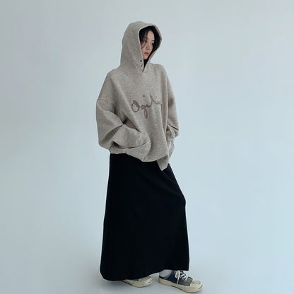 【トップス】春 秋 冬 カスタム素材 刺繍入り フード付き  パーカー 【FCシリーズ】