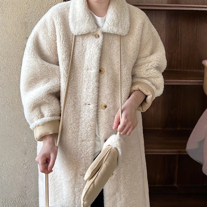 【アウター】春 秋 冬 ボア 手袋付き ムートン風 テーラードカラー コート 【JZシリーズ】