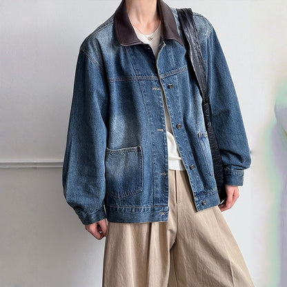 【アウター】春 秋 切り替え ラシャ生地 レトロ ジャケット 【JZシリーズ】