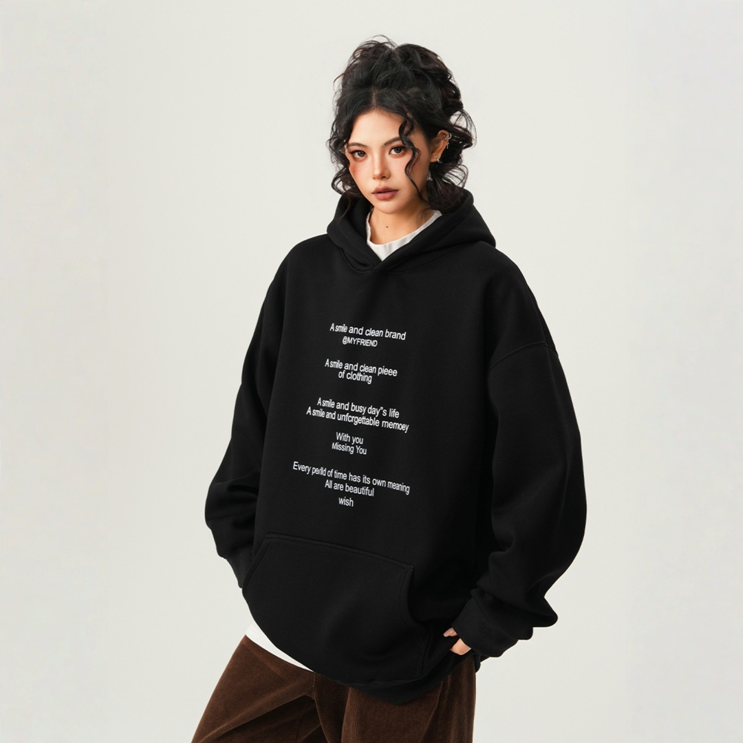 【60%OFF⭐️先行スタート！】【トップス】ヘビーウェイト 春 アルファベットロゴ 秋 冬 ゆったり フード付き パーカー 【FCシリーズ】