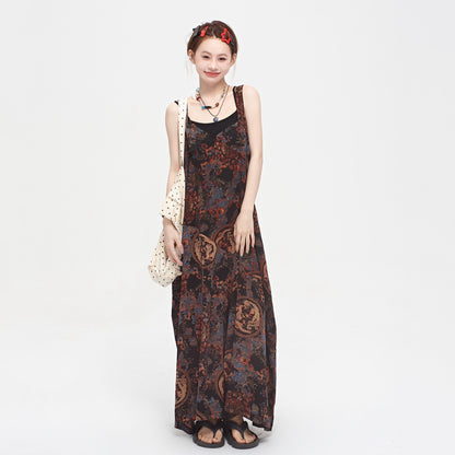 💖 大好評アイテム【ボトムス】ゆったりルーズ感 Vネックサロペット 夏新作 ガーリッシュ宮廷風 ワイドパンツオールインワン【SHシリーズ】