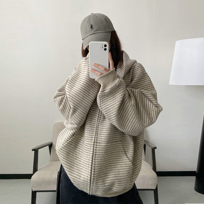 【アウター】アメリカン ヴィンテージ風 スウェットジャケット 春秋 新作 男女兼用 カップルパーカー【FCシリーズ】