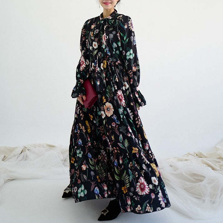 Alphabet's alphabet花柄 七分袖ワンピース 4898-14 Alphabet's alphabet花柄 七分袖ワンピース 4898-14 Alphabet's