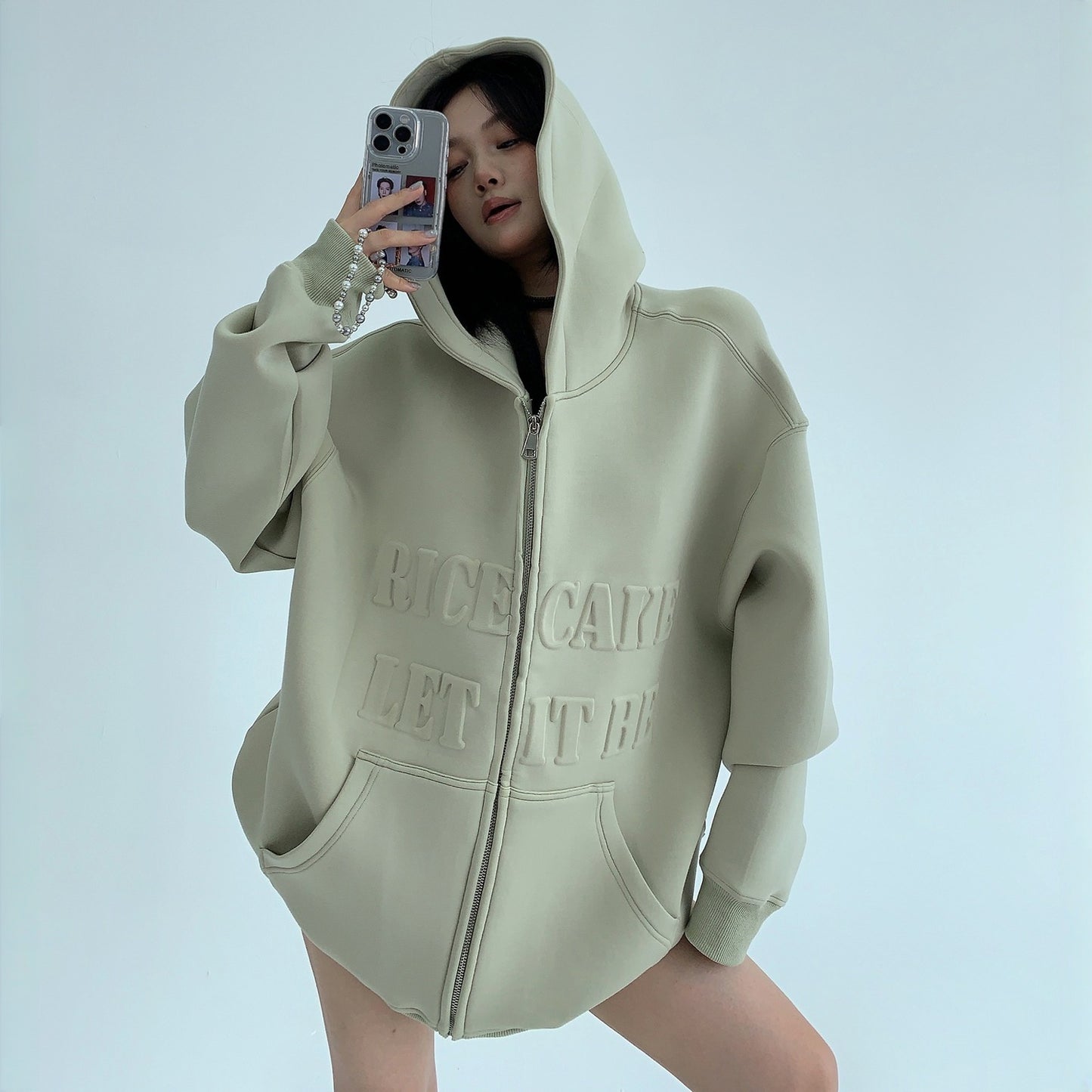 【アウター】春 秋 冬 リラックス感 3Dエンボス フード付き ジャケット 【FCシリーズ】