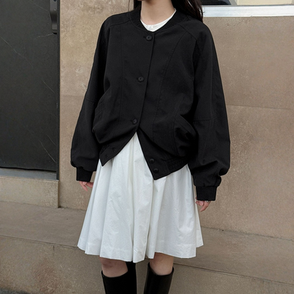 【アウター】レトロ スタンドカラー 新シルエットスタジャン【JZシリーズ】