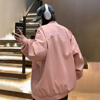 【アウター】アメリカン スポーツ風 スタジャン 高級感 男女兼用 ゆったり 着痩せ 大きいサイズ対応 フライトジャケット レディース【FCシリーズ】