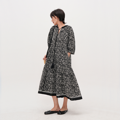 【ワンピース】夏 刺繍 花柄 半袖 ワンピース【SHシリーズ】